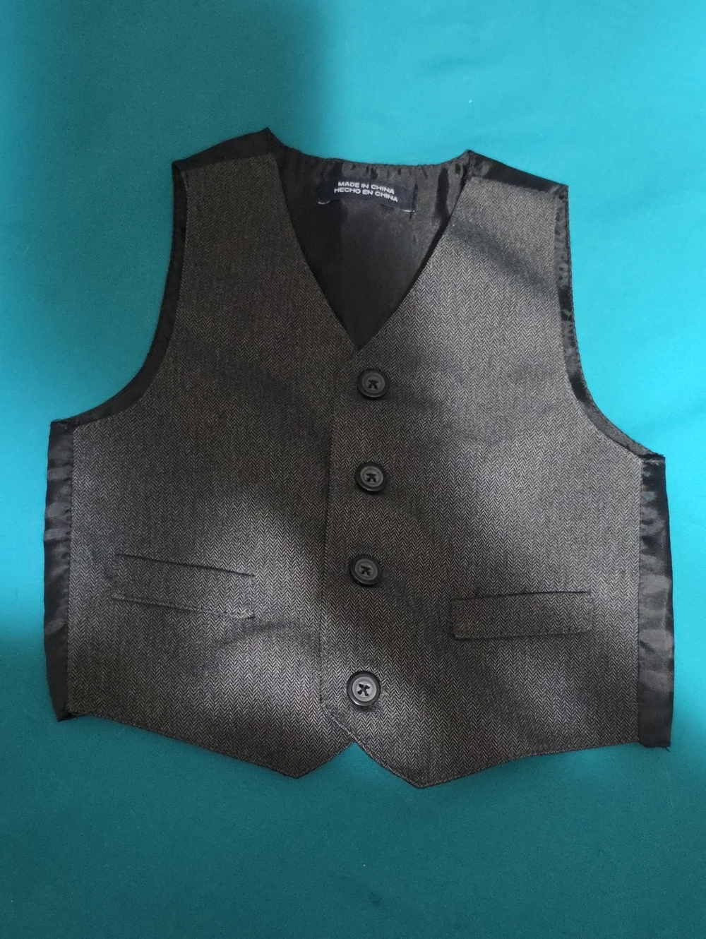 Classic Boys' Gray Dress Vest - Unbranded